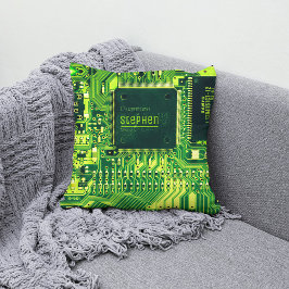 Groene printplaat ・ Geek elektronische PCB Kussen