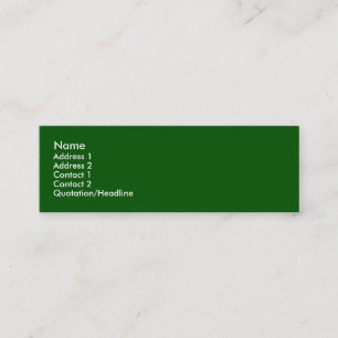 Groene profielkaart mini visitekaartje