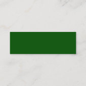 Groene profielkaart mini visitekaartje (Achterkant)