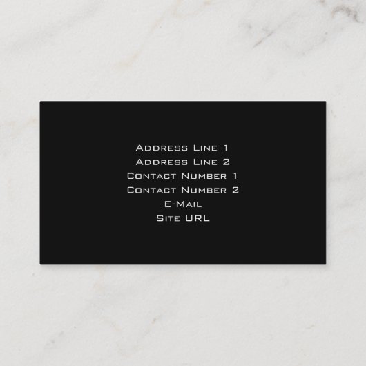 Groene pulse Visitekaartje (Achterkant)