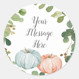 Groene Pumpkin Uw Bericht Hier Sticker