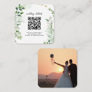 Groene QR-code Foto RSVP Bijlage Uitnodiging