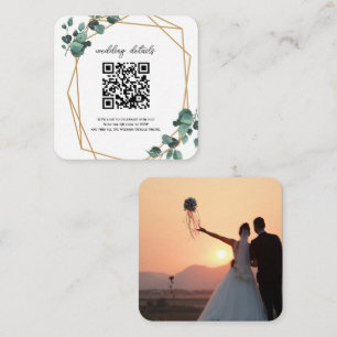 Groene QR-code Foto RSVP Bijlage Uitnodiging
