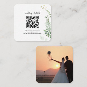 Groene QR-code Foto RSVP Bijlage Uitnodiging