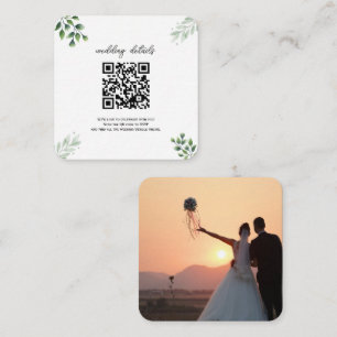 Groene QR-code Foto RSVP Bijlage Uitnodiging