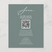 Groene QR-code voor budgettair gebruik in één brui Flyer (Achterkant)