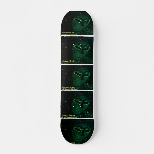GROENE RASTA SKATEBOARD (Voorkant)
