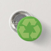 Groene Recyclen Button (Voorkant /achterkant)