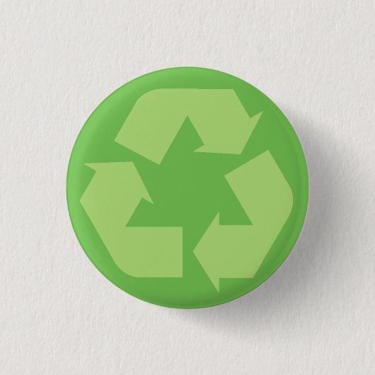 Groene Recyclen Button (Voorkant)