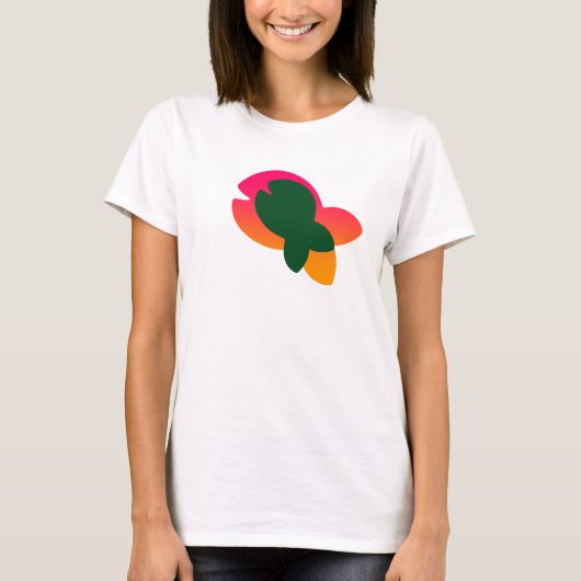 Groene regenboogvis Logo T-shirt (Voorkant)