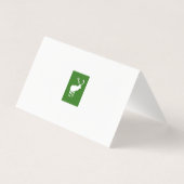 Groene Rendier Elegante Vakantie Kaart (Achterkant)