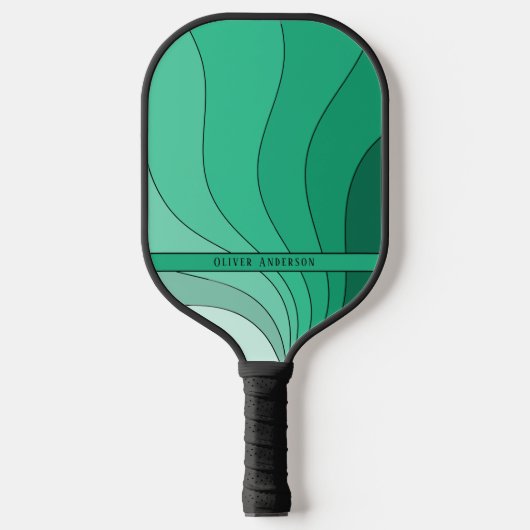 Groene Retro Pickleball Paddle (Voorkant)