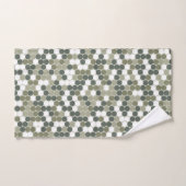 Groene retro stippen handdoek (Handdoek)