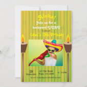 Groene Retro Summer Party Luau Birthday Kaart (Voorkant)