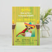 Groene Retro Summer Party Luau Birthday Kaart (Staand voorkant)