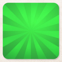 Groene Retro Sunburst
