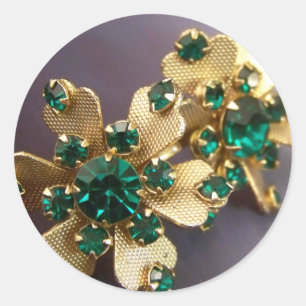 Groene Rhinestone Stickers