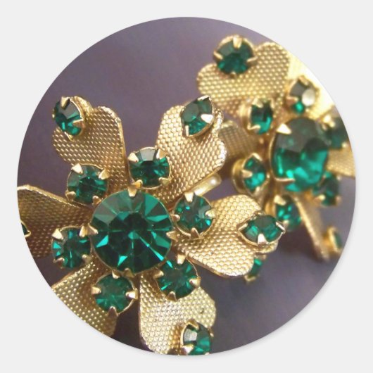 Groene Rhinestone Stickers (Voorkant)