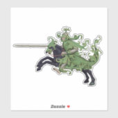 Groene Ridder Vinyl Sticker (Vel)
