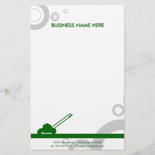 groene ringen maaien briefpapier