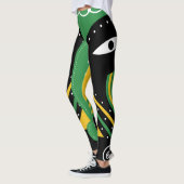 Groene ritueel tribaal leggings (Links)