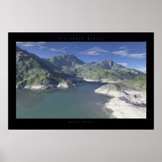 groene rivier poster (Voorkant)