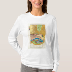 Groene rivier van de Unie Pacific Rail Road T-shirt