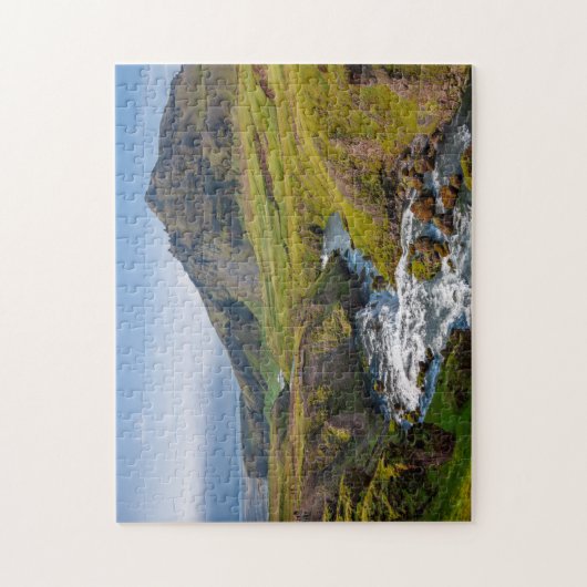 Groene rivierlandschap legpuzzel (Verticaal)