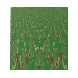 Groene robots notitieblok