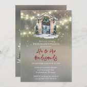 Groene Rode Berry Decor Deur Licht Bruidsmeisjes L Kaart (Voorkant / Achterkant)