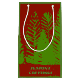 Groene & Rode Gift Bag Klein Cadeauzakje