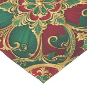 Groene Rode Kerst Vakantie Tafel Runner Medium Tafelloper (Hoek)