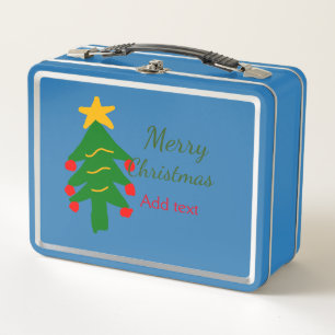 Groene rode kerstboom vrolijke kerst voeg naam toe