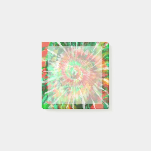 Groene, rode, Oranje kleurstof Post-it® Notes (Voorkant)