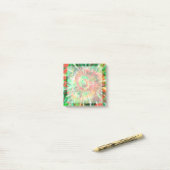 Groene, rode, Oranje kleurstof Post-it® Notes (Op bureau)