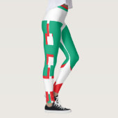 Groene Rode Witte Sportieve Leggings – Sportieve K (Rechts)