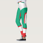 Groene Rode Witte Sportieve Leggings – Sportieve K (Links)