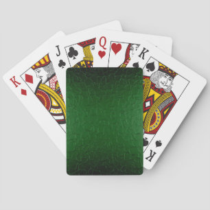 Groene Roestvrije Glanzende Metaal Pokerkaarten
