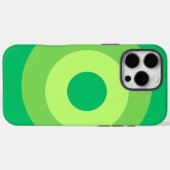 Groene ronde Apple iPhone 16 Pro Max Hoesje (Achterkant (horizontaal))