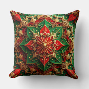 Groene Rood Decorative Kerst Kussenhoes Kussen