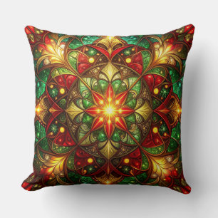 Groene Rood Decorative Kerst Kussenhoes Kussen