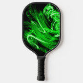 Groene rookfractal pickleball paddle (Achterkant)