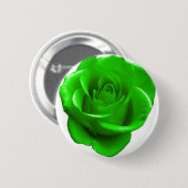 Groene Roos Button (Voorkant /achterkant)