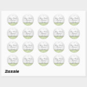 Groene Roos & Doop Sticker (Vel)