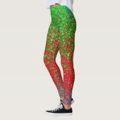 Groene rooster 2 zijden 01.b Rood BG Leggings (Links)