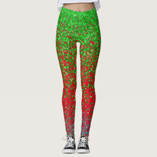 Groene rooster 2 zijden 01.b Rood BG Leggings