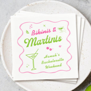 Groene Roze Bikinibroekjes en Martins Meidenavondf Servet