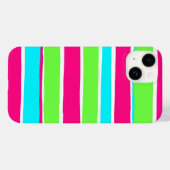 Groene roze blauwe strepen Case-Mate iPhone case (Achterkant (horizontaal))