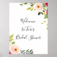 Groene Roze Blush Bloemige Bruiloft Feest