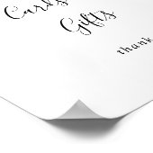 Groene Roze Blush Bloemkaarten en Cadeaus Bord Poster (Hoek)